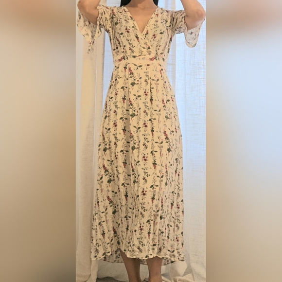 COTTAGECORE ROMANTIC Wrap Maxi Dress - Picture 2 of 7